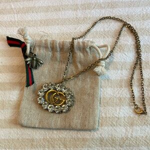 Inspired GG necklace in vintage gold